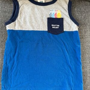 Hannah Andersson Star Wars Blue and Gray Tank Top with Pocket